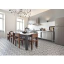 Chard Grey Ornate Ceramic Tile 450x450mm