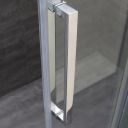 Solet Chrome Sliding Shower Door 1200mm Frame Detail
