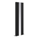 Corex Black Vertical Mirror Radiator - 1800x500mm
