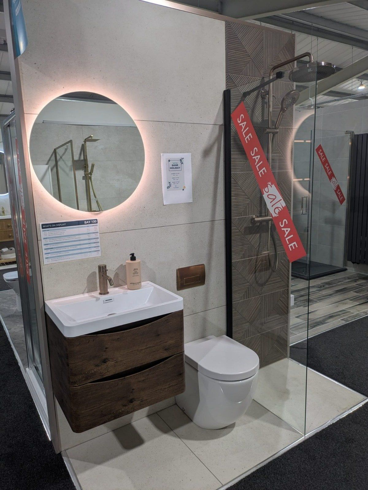 Contemporary Geometric Bathroom Tile Design