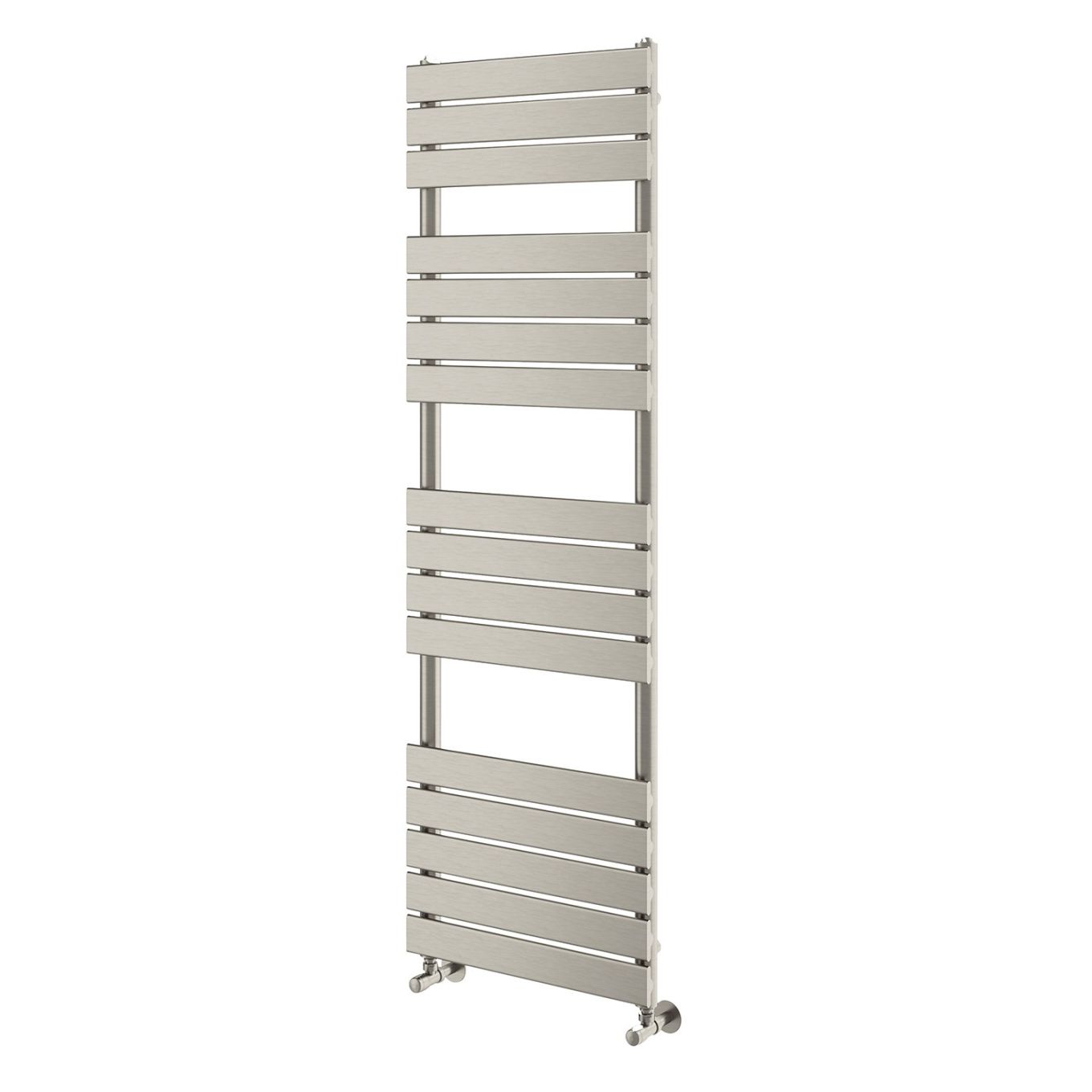 Brushed Nickel Heated Towel Rail – 1600x500mm Towel Radiators