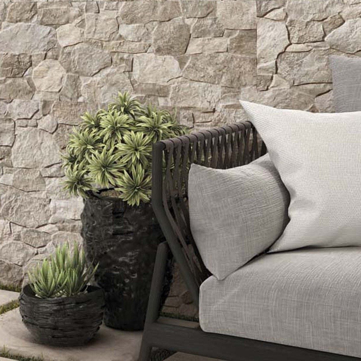 Topeka Noce Stone Outdoor Wall Porcelain 320x890mm Tile | Easy