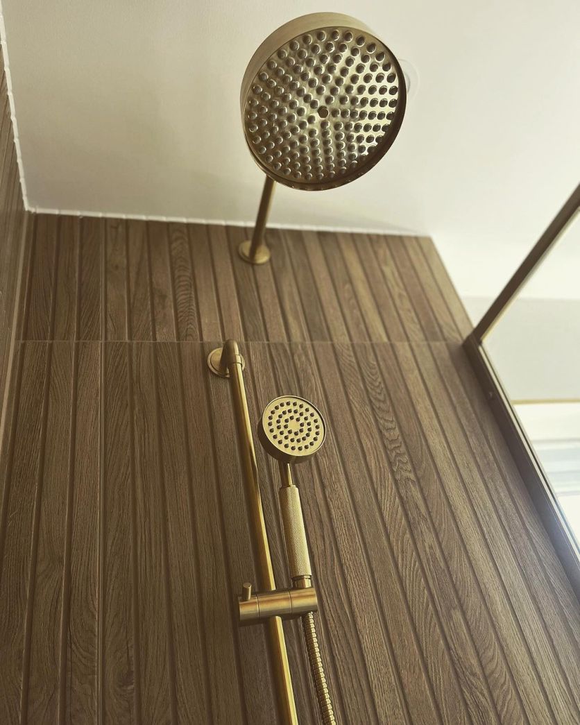 Brushed Gold Concealed Valve Shower Pack