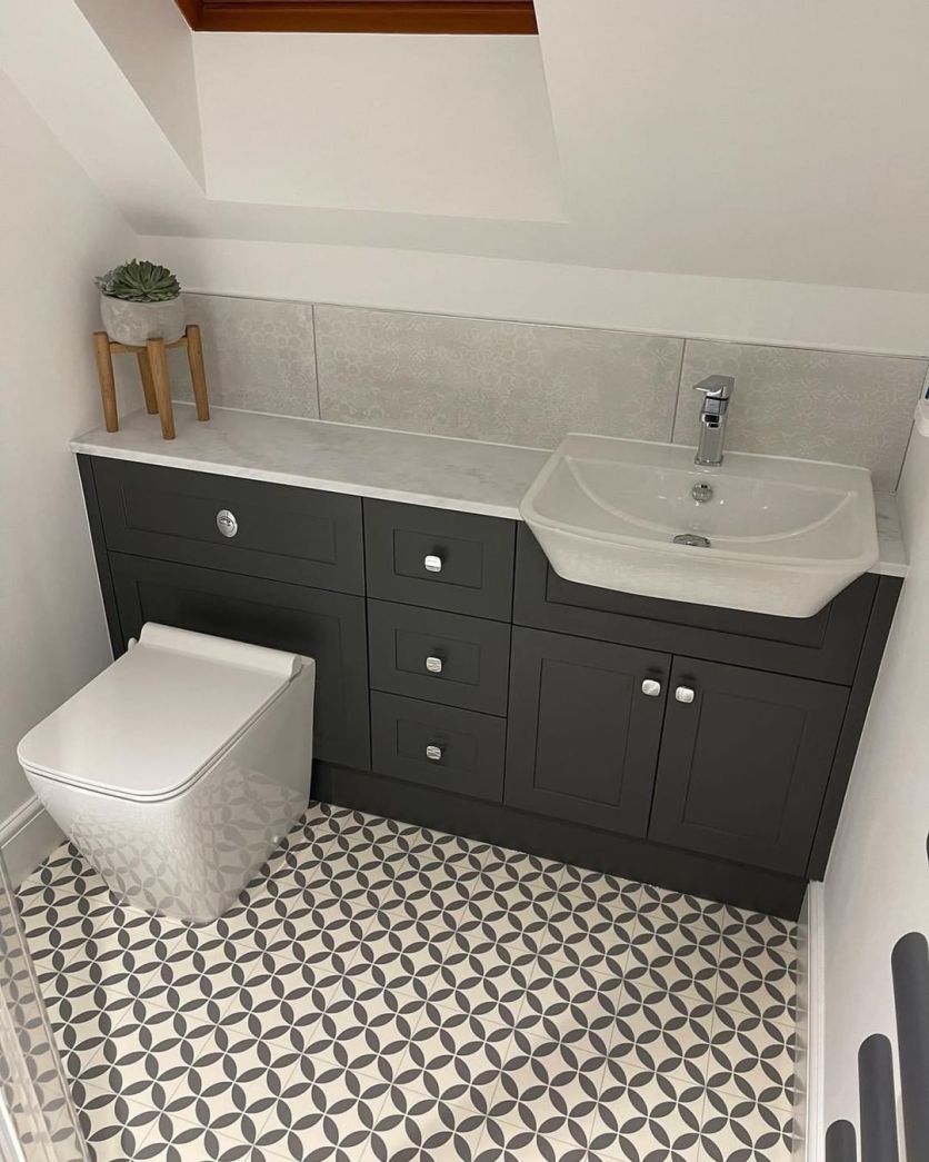 Ripley Black & White Pattern Ceramic Tile