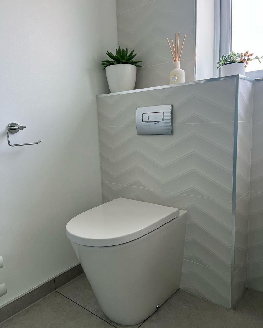 Lakehouse White Chevron Matt Ceramic Tile