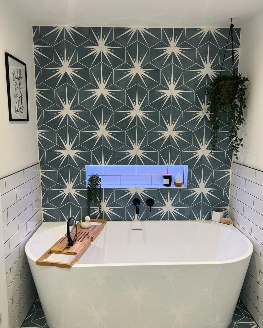 Lotus Hex Matt Green Hexagon Porcelain Tile