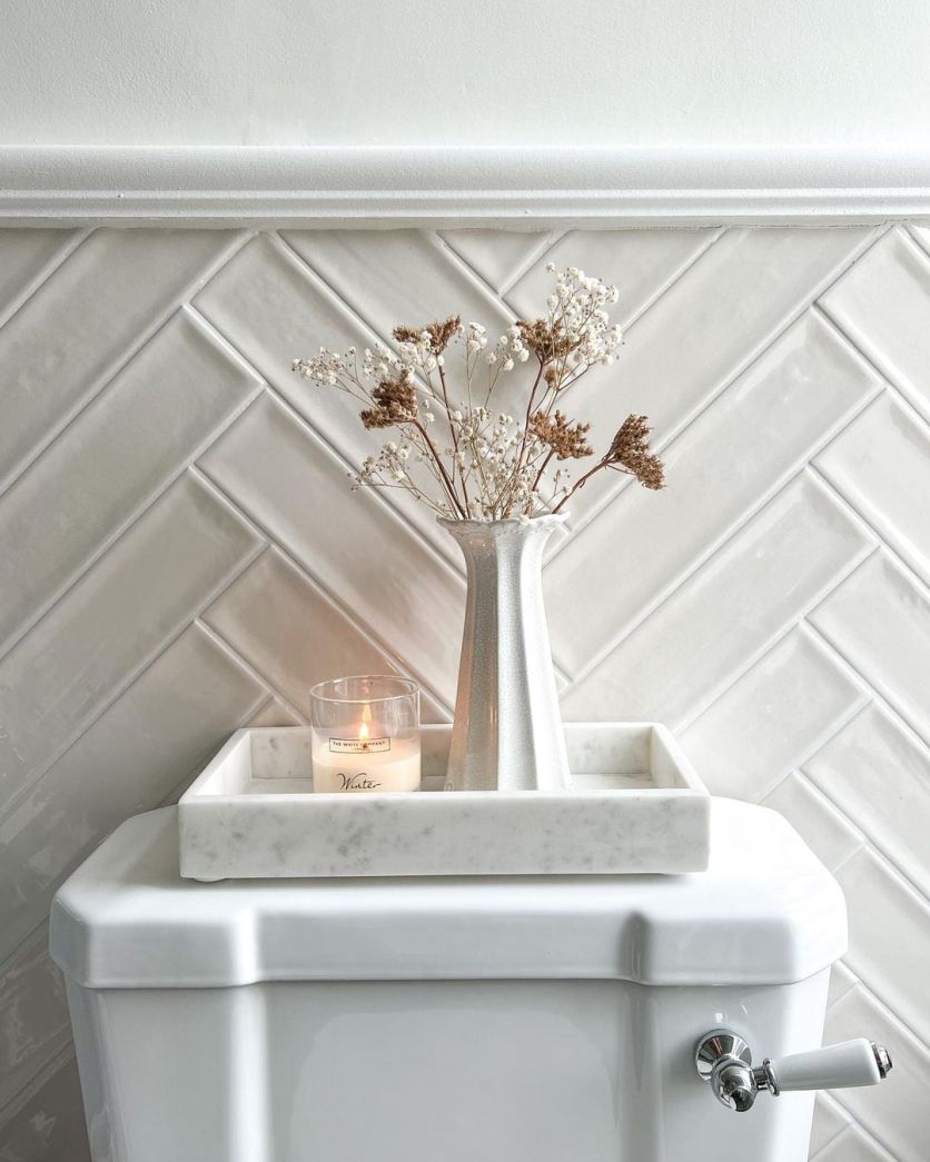 Navajo Blanco Gloss Ceramic Brick Tile