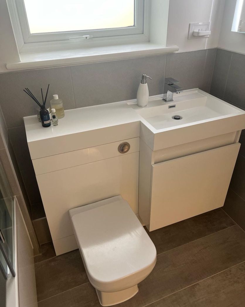 Summers White Gloss Vanity Combination Unit