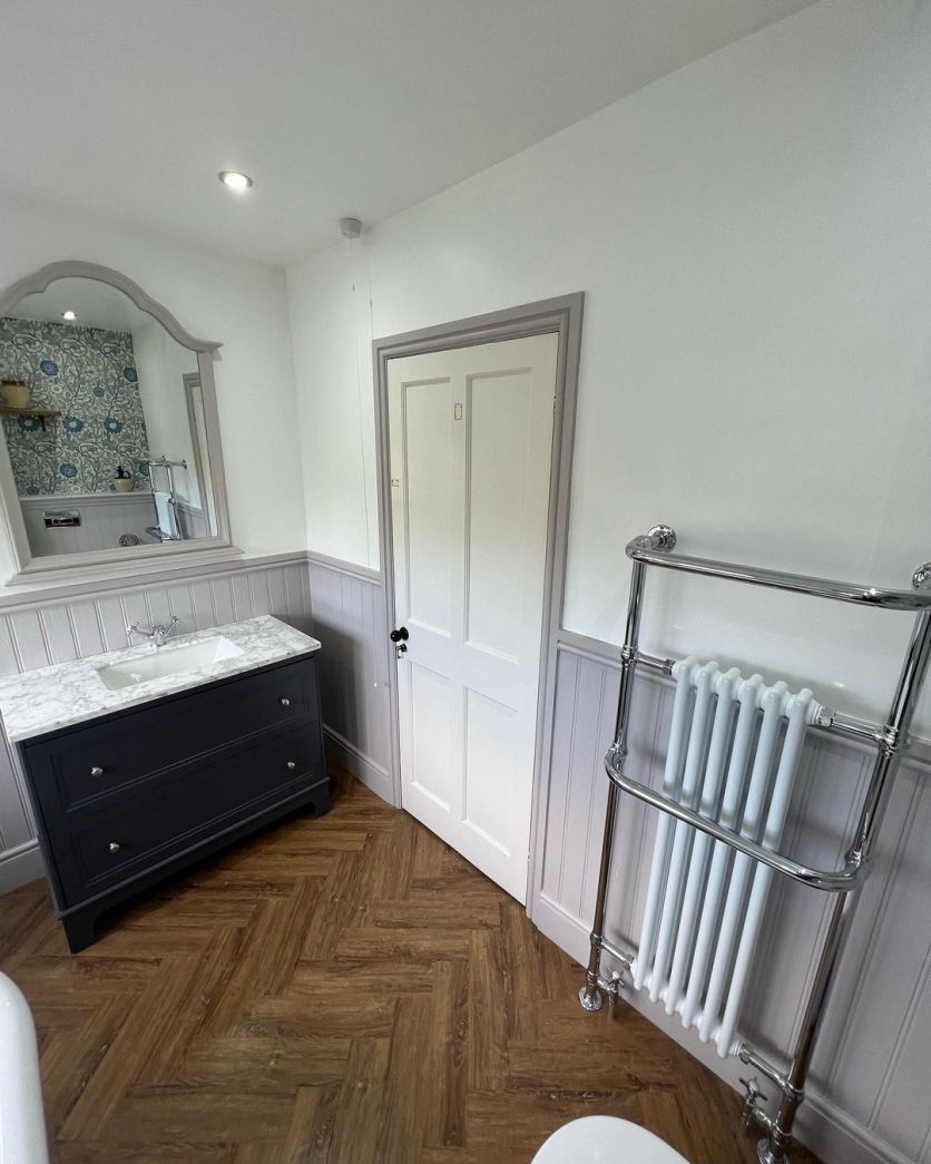 Hive White & Chrome Heated Towel Rail