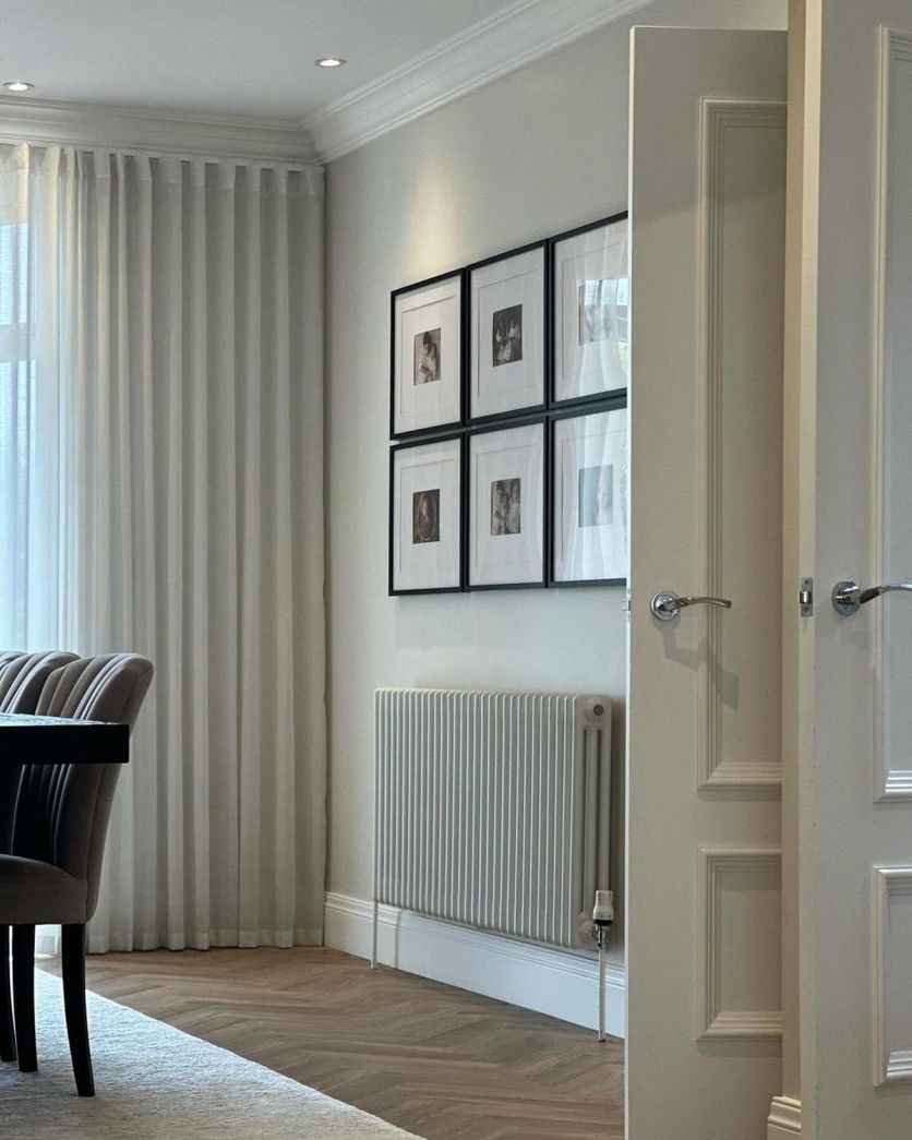 Upton White Triple Horizontal Column Radiator - 600x1370mm