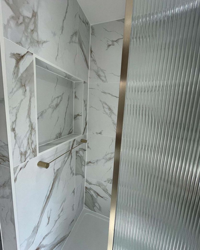Moray Champagne Gold Knurled Towel Rail