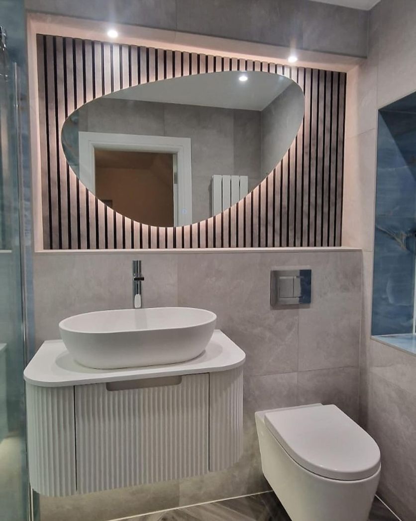 Pebble Backlit LED Mirror - 1200x687mm