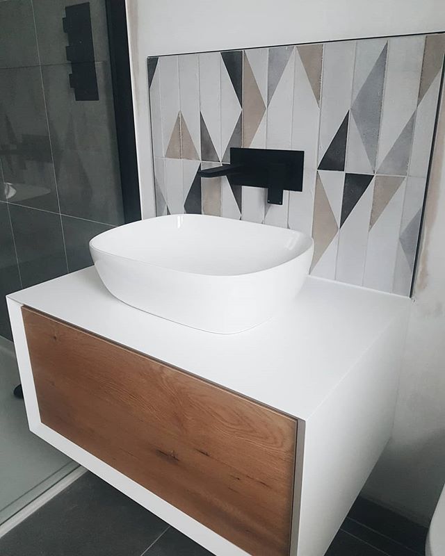 Devlin White & Oak Vanity Unit