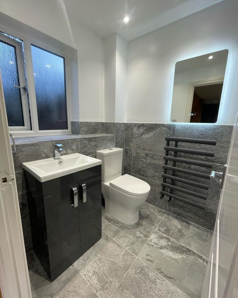 Artisan Glazed Grey Porcelain Matt Tile 400mm x 600mm