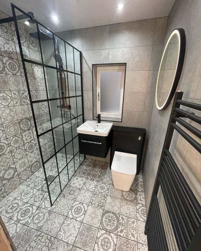 Esk Black Wall Mounted Vanity & WC Unit