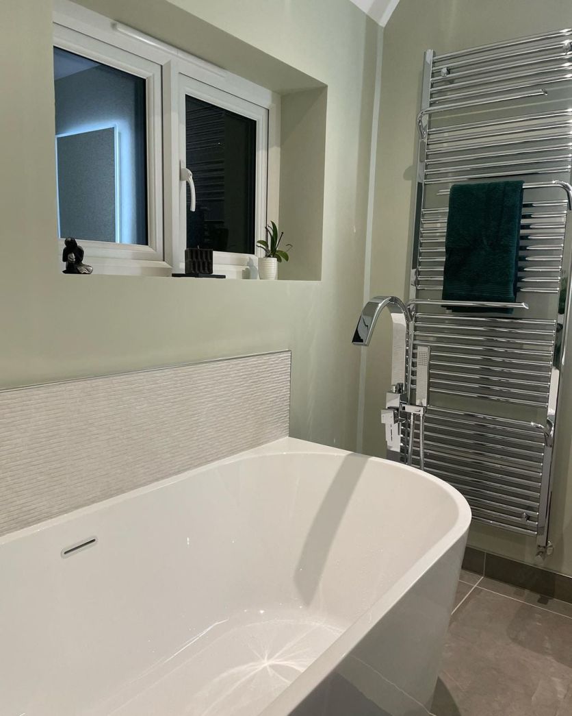 Jenka Chrome Heated Towel Rail