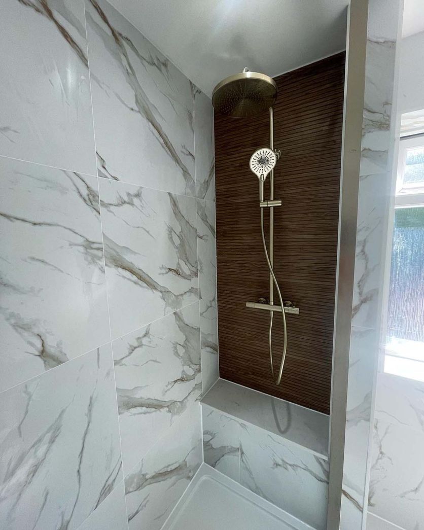 Moray Champagne Gold Thermostatic Shower Pack