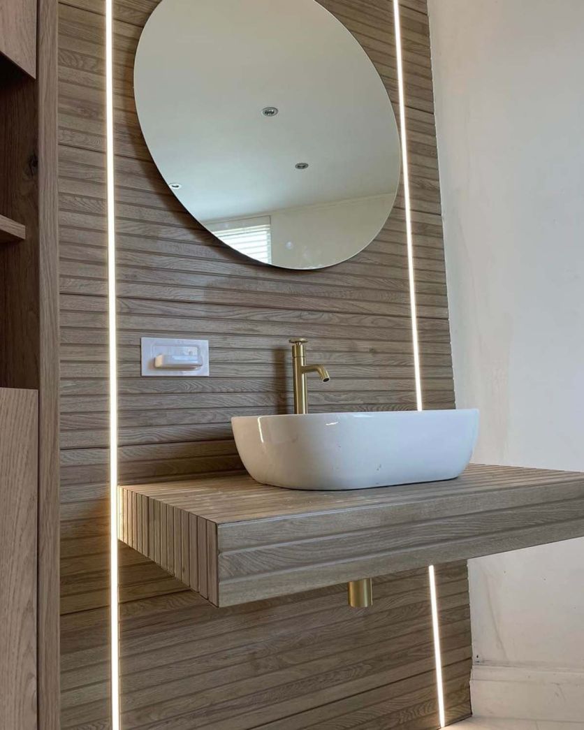 Dune Matt Ceramic 4D Wood Panel Tile
