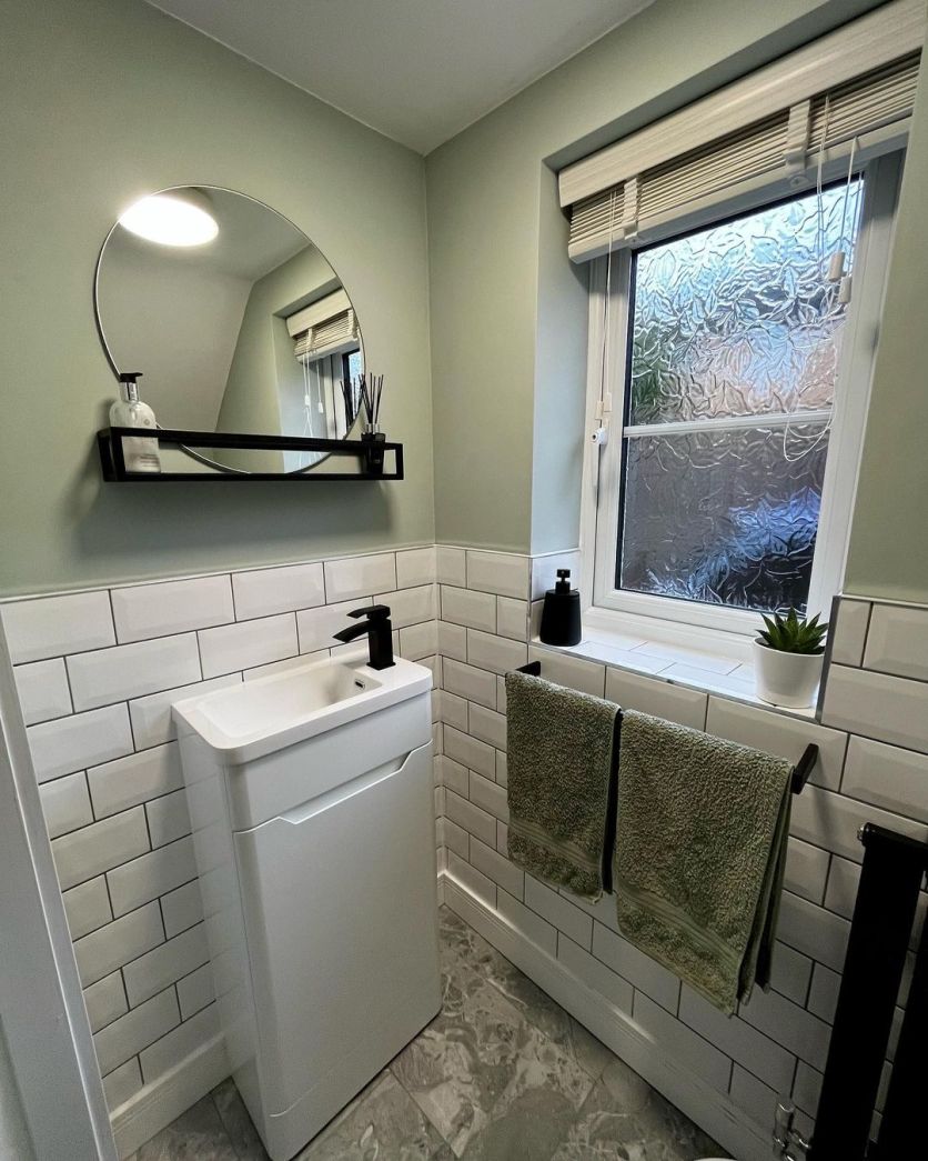 Ellis Floor Standing Cloakroom Vanity Unit in Matt White