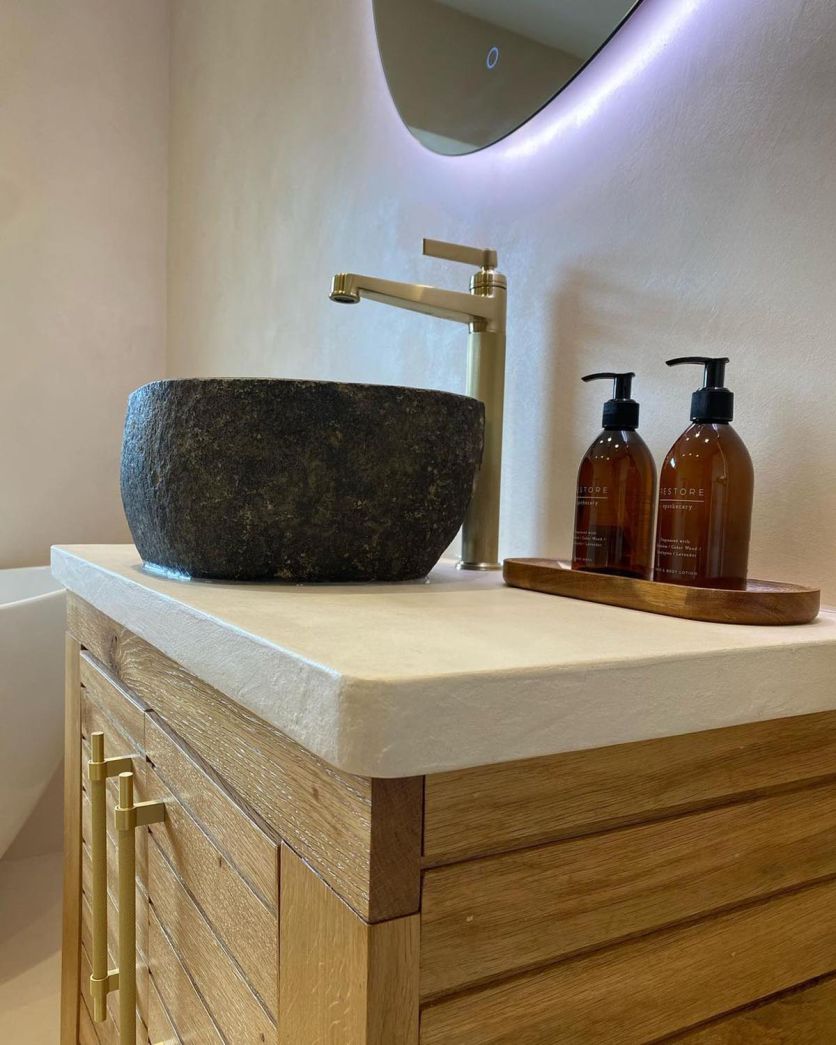 Downton Brushed Gold Tall Basin Mono Tap
