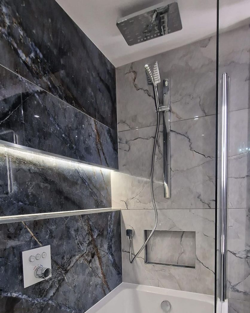 Stockton Blue Gloss Porcelain Tile