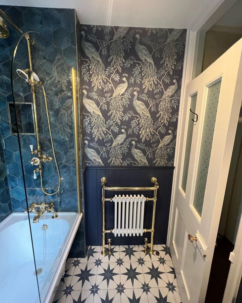 Fired Star Blue Ceramic Tile