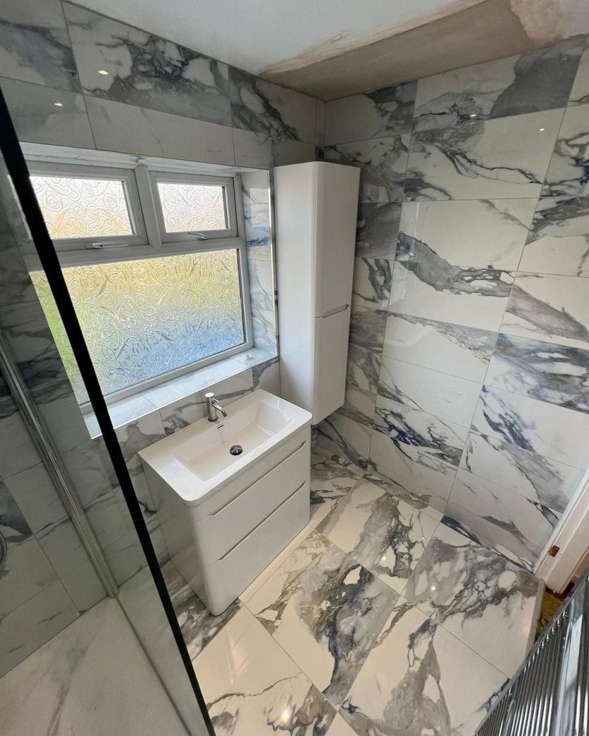 Charlie Blue Marble Polished Porcelain Tile