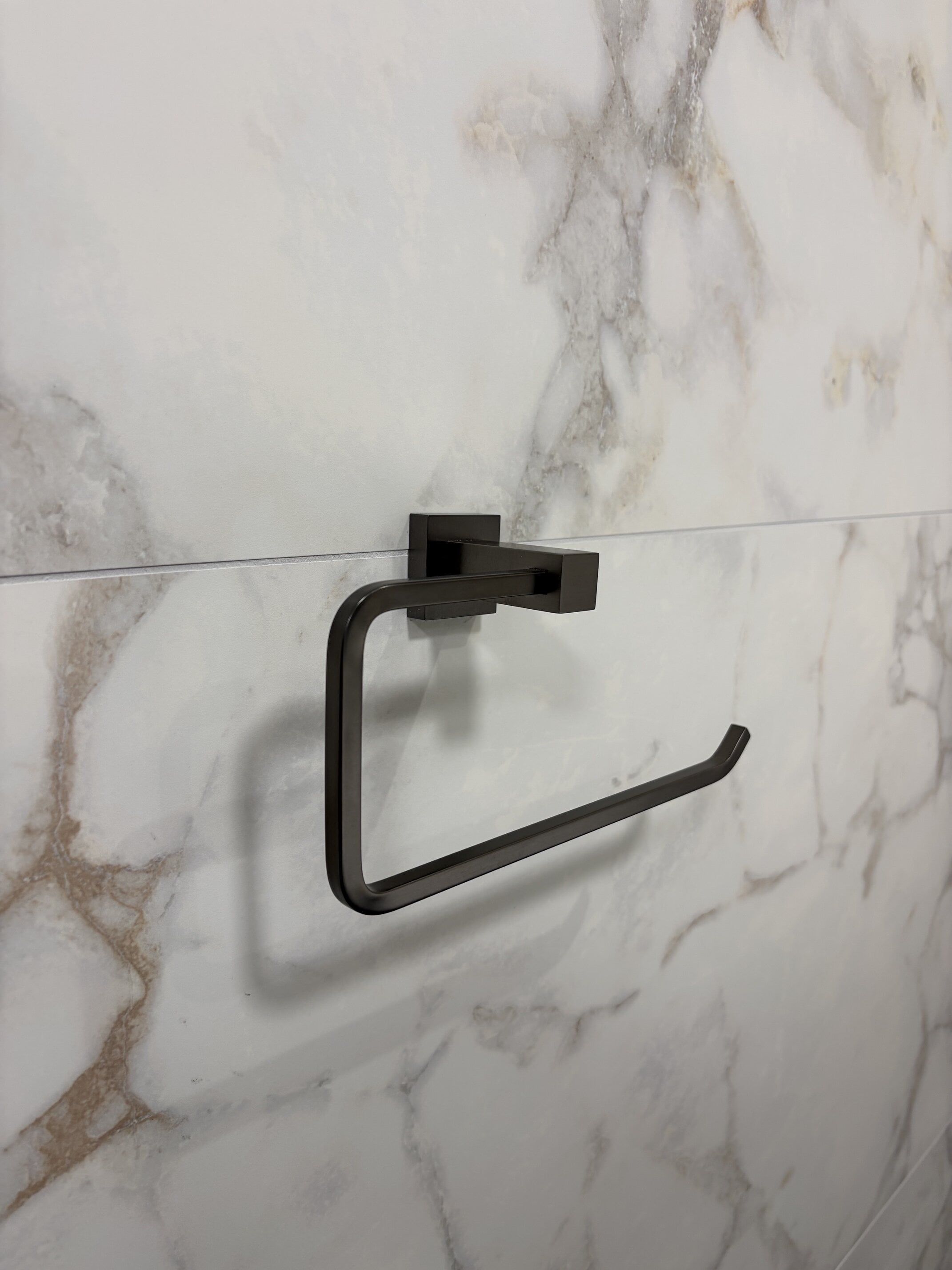 Quad Gunmetal Towel Ring