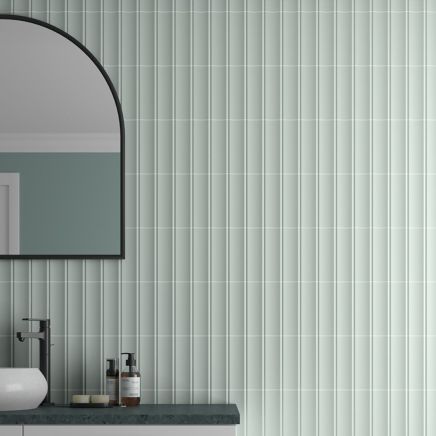 Valencia In Fantasy Sky Gloss Ceramic Tile - 200x65mm