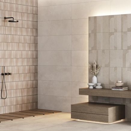 Medusa Beige Matt Stone Tile 1200x400mm