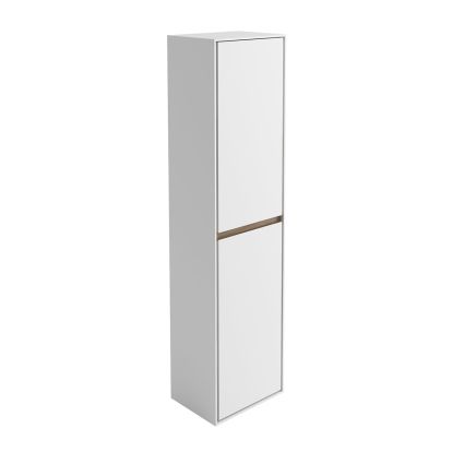 Newbury Matt White Wall Mounted Tall Storage Cabinet