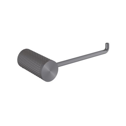 Moray Gunmetal Knurled Toilet Roll Holder