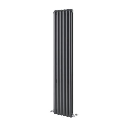 Etam Grey Vertical Column Radiator 1800x380mm