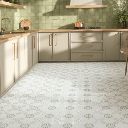 Lira Taupe Garden Matt Porcelain Tile - 223x223mm