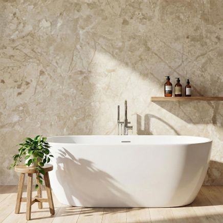 Bushboard Nuance Petra Gloss Postformed Waterproof Shower Wall Panel 1200mm
