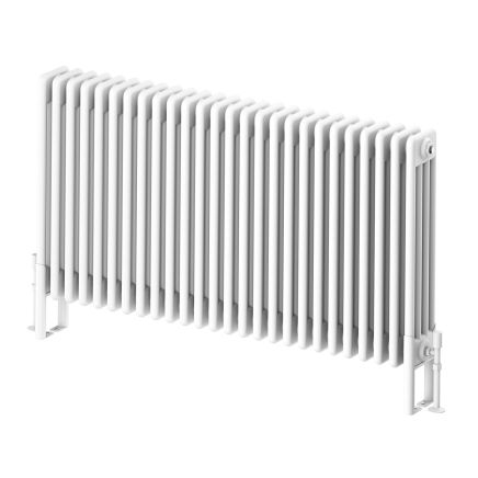 White Quadruple Horizontal Column Radiator - 600x1190mm