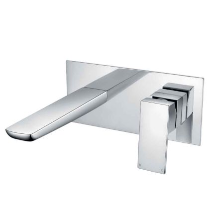 Zena Chrome Wall Mounted Basin Mixer Tap