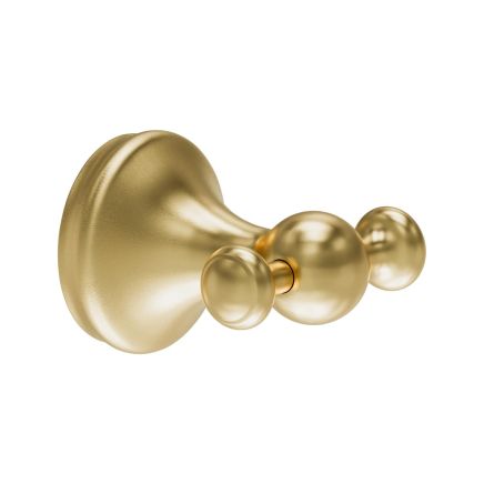 Warwick Brushed Gold Traditional Double Robe Hook