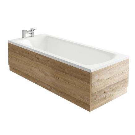 Winslow Light Sawn Oak Front Bath Panel - 1800mm