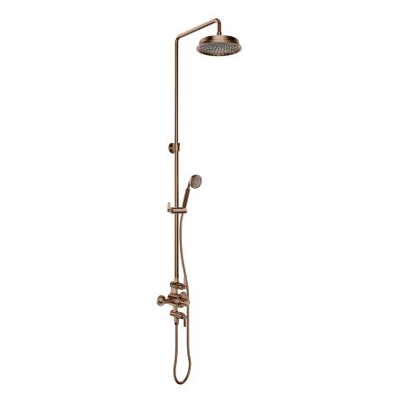 Downton Bright Copper Exposed Valve Shower Pack