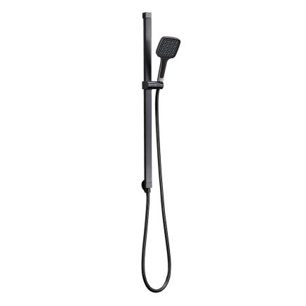 Flint Gunmetal Square Shower Slide Rail Kit