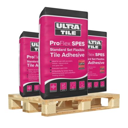 ProFlex SPES S1 Grey Flexible Wall & Floor Adhesive - 20kg (Pallet Deal - 54 Bags)