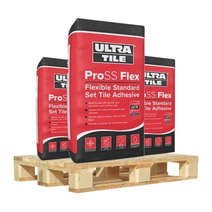 ProSS Flex White Wall & Floor Adhesive - 20kg (Pallet Deal - 54 Bags)