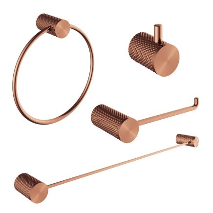 Moray Satin Bronze 4-Piece Bathroom Accessory Set