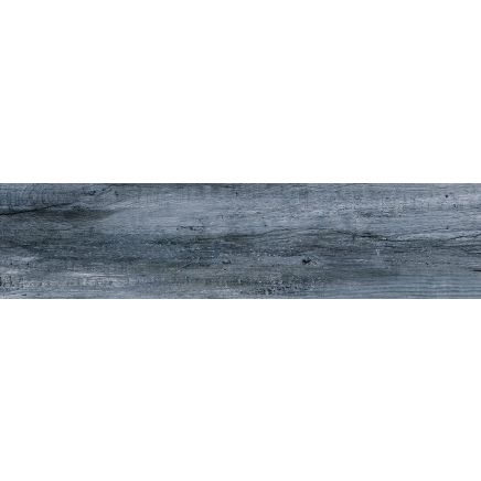Clearance Tiles Myst Azul Blue Gloss Wood Effect Porcelain Tile 235x980mm