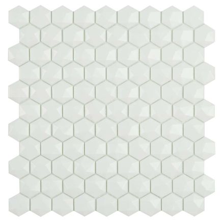 Naple Hexagon Matt White Mosaic 307x317mm