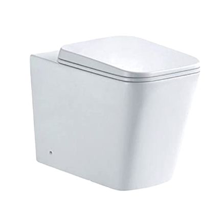 Esk White Back To Wall Toilet with Soft Close Seat