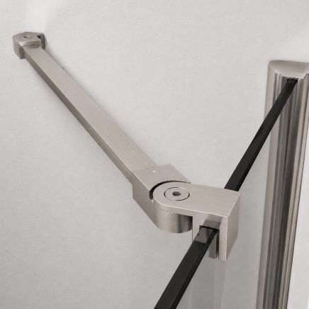 Oxford Nickel Shower Screen Angled Support Bar