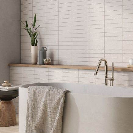 Aurora Greige Matt Porcelain Tile 250x50mm