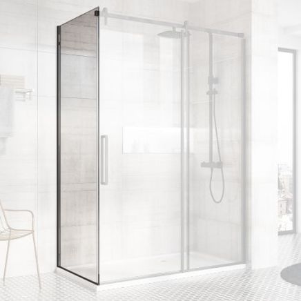 Ryland Black Shower Side Panel